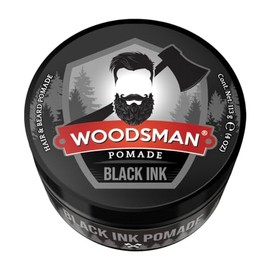 Woodsman - Pomada Negra Para Cabello Y Barba Cubre Canas, Matiza y Da Intensidad al Cabello Negro 113g