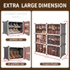 MAGINELS 6-Tier Shoe Rack,Expandable Plastic Shoe Cabinet. Shoe Storage with