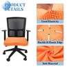 sourcing map Office Chair Cover, 46-54cm Jacquard Stretchable Soft Rotating