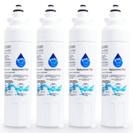 4-Pack Replacement for LG LMXS30756S Refrigerator Water Filter - Compatible with LG LT800P, ADQ73613401 Fridge Water Filter Cartridge