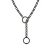 Dtexhif Heart O Ring Slip Chain Choker Necklace for Women
