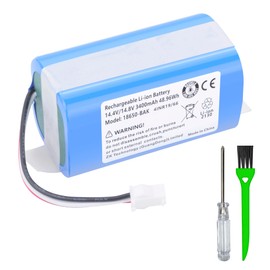 DFTIM 3400mAh Vacuum Compatible Battery for AIRROBO P20 Robot Vacuum Cleaner 3-Prong Cable Connector Series 14.4V with Installation Tools Rechargeable Robot Vacuum Cleaner Battery