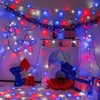 YEGUO Red White Blue Lights, 33ft 100 LED String Lights