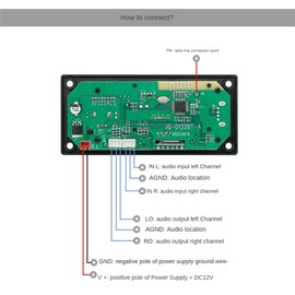 Peakloong LCD Screen Display Mp3 Decoder Board Bluetooth Module DIY Products Car Audio Accessories Parts Audio Amplifier Board