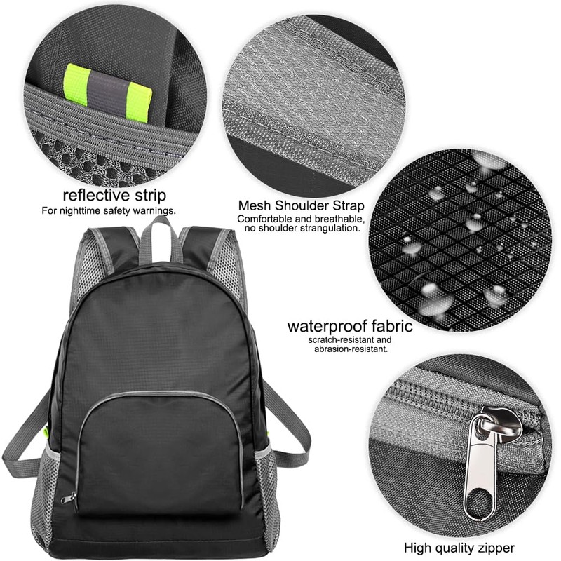 SENLINLU Backpack Lightweight Foldable Backpack Lightweight Hiking Backpack Multipurpose Daypacks