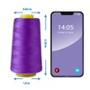 Purple Serger Thread All-Purpose for Sewing, Polyester, 4 Cones of
