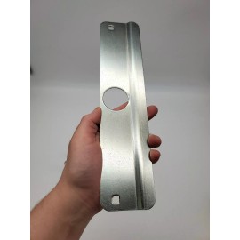 Latch Gard Door Latch Protection Plate 11-5/8" L x 2-5/8" W Zinc Plated LG160