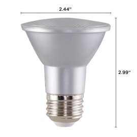 Satco S29406 LED 120V 6.5W PAR20 Medium E26 Base Dimmable 30K Warm White Bulb