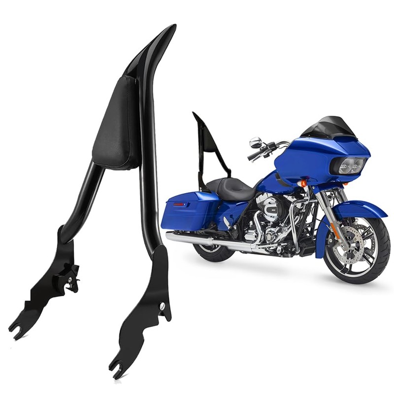 DREAMIZER Detachable Passenger Backrest Glossy Black Quick Release Sissy Bar