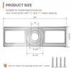 24 Pack New Construction Mounting Plate Round Hole 3" 4"