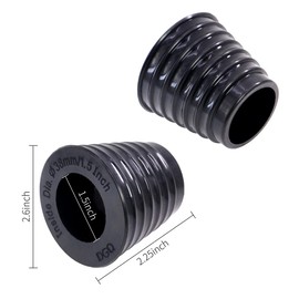 DGQ Patio Umbrella Cone Umbrella Wedge Plug for Patio Table Hole Opening 2-2.5 Inch (Black)