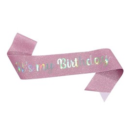 LannuMet It's My Brithday Sash,Birthday Sash for Women,Birthday Party Decoration,Pink