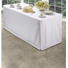 Folding Table Cover, Fitted Tablecloth for 4-Foot Folding Table, White