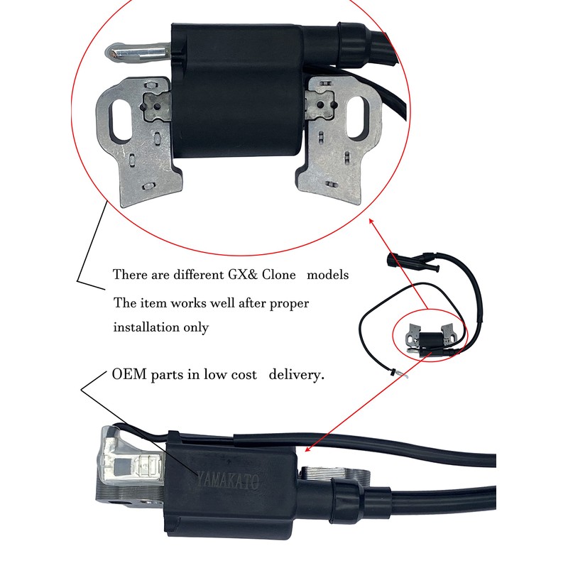 YAMAKATO 420cc 439cc 459cc Ignition Coil for Champion Generac Duromax