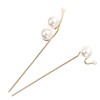 Baluue Hair Sticks for Women 2 Pack Pearl Hair Pins