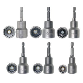 Hexagon handle Magnetic Nut Driver Power Screw Drill Bits Socket Wrench Tools Set 6mm-19mm 14pcs