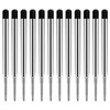 AIEX 12 Pcs Replaceable Ballpoint Pen Refills, Metal Pen Refill