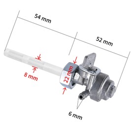 Generator Petcock Fuel Shut Off Valve Fit for Predator Generator Fuel Valve Alton Etq Homelite Husky Powermax Powermax Gas Fuel Tank Switch 5.5-16HP 168F 170F 173F 177F 182F 188F 190F(16mm x 1.5mm)