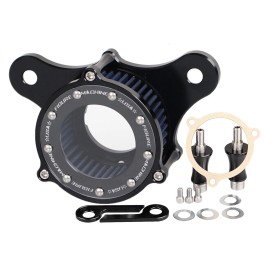 Unbranded Air Cleaner Blue Intake Filter Set For Harley Softail Road King Ultra Limited