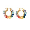 Arracada Cristal Austriaco - Color Rainbow or Pastel - Chapa