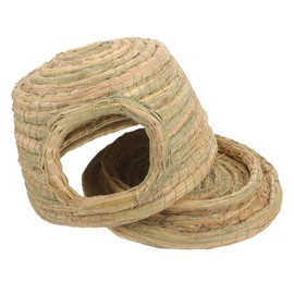 CORHAD Rabbit Grass Bed Cozy Woven Nest for Pets Hideout for Rabbits Guinea Pigs and Hamsters Offers Warmth Winter and Cool Comfort Summer