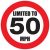 50 mph Speed Restriction Vinyl Sticker Lorry Van Car