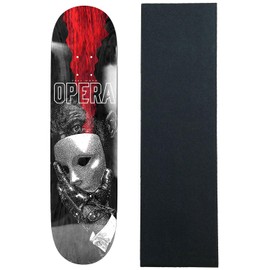 Opera Skateboard Deck Trey Wood Unmasked 8.25" x 32" with Grip