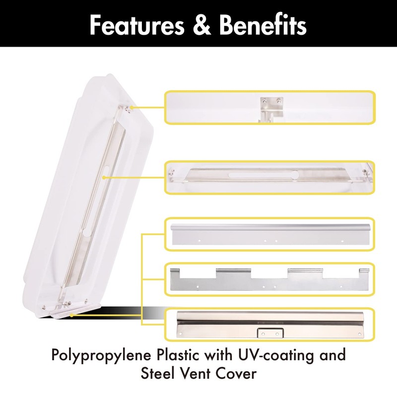 ONLTCO Expert RV Vent Lid Replacements (1-Pack) - Universal Fit