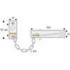 ABUS 13867 Door Chain Type SK69 Brass