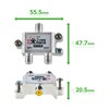 N-CAT NCD2E-PP Antenna Divider, 2 Splitter, Single Terminal, For Indoor
