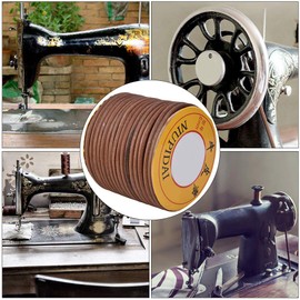 Sewing Machine Leather Belt Sewing Machine Cowhide Belting Multi Function Cowhide Belt Treadle Sewing Machine Belting(6mm)