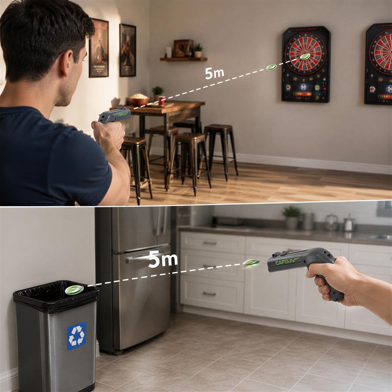 Cap Gun Bottle Opener, 6 Pcs Funny Bottle Cap Gun,