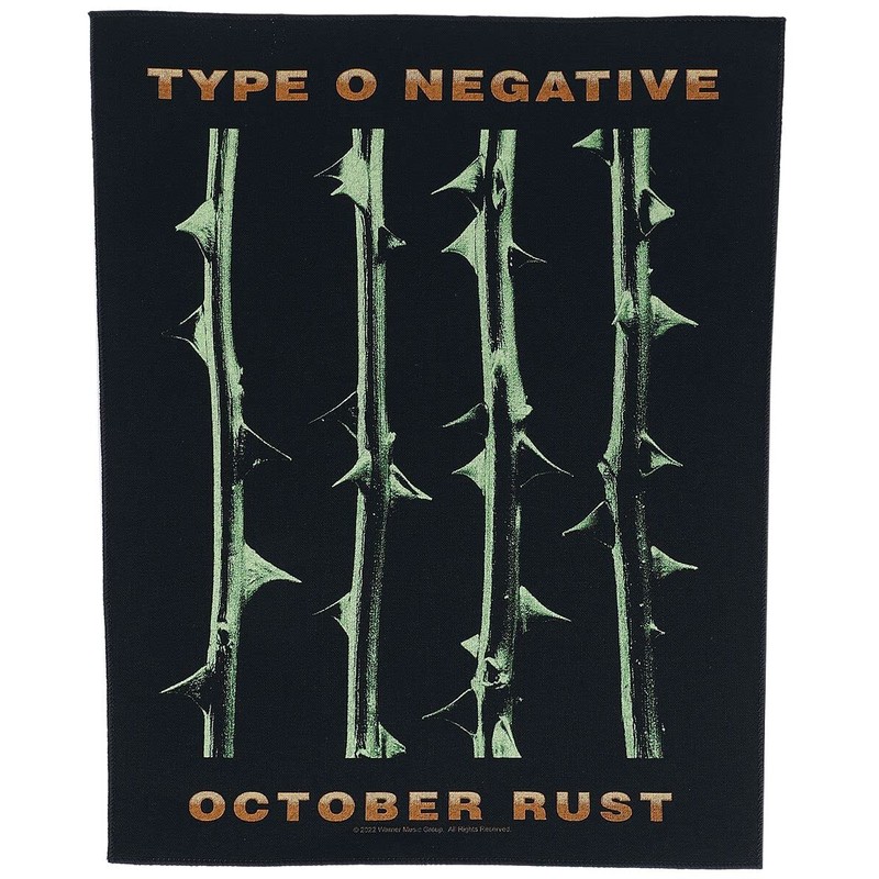 Type O Negative October Rust Unisex Back Patch Multicoloured 100%