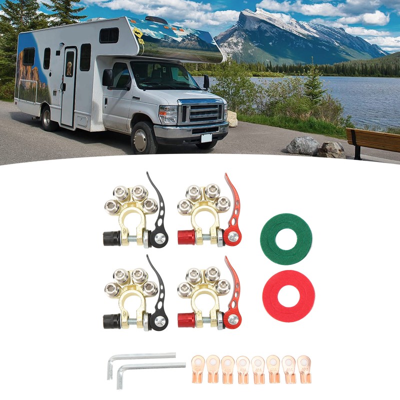 Battery Terminal Connectors 4 Post Stable Connection Strong Electrical Conductivity