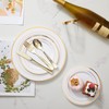 N9R 300PCS Silverware Gold Plastic Cutlery Set Disposable Flatware Dinnerware