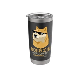 Dogecoin Millionaire Loading Funny Dogecoin Crypto Meme Stainless Steel Insulated Tumbler