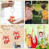 MeYuxg Pack of 40 Fox Keyrings, Children's School Key Fob