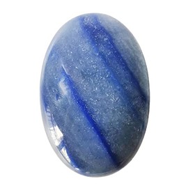 Lovionus89 Lovionus89 Blauer Aventurin Sorgensteine,Natrliche Oval Palme Tasche Heilkristall Massage Spa Energiestein