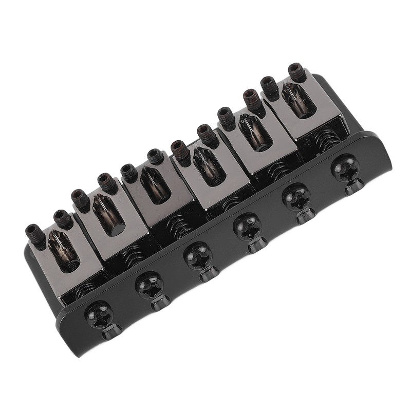 6 String Guitar Bridge Replacement Zinc Alloy Electric Guitar Saddle