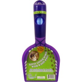 Bright Concepts Kitty Litter Scoop and Rack, With 20 Waste Bags In the Handle