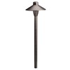 Kichler 12V Path Light in Textured Architectural Bronze, Durable Landscape