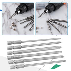 10Pc Bit Combination 100Mm Long (One Word + Cross) BST Bit-006, Power Tool Accessories, Screwdriver