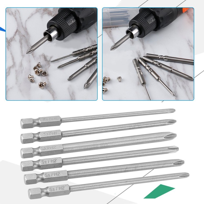 10Pc Bit Combination 100Mm Long (One Word + Cross) BST