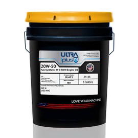 Ultra1Plus SAE 20W-50 Full Synthetic Motorcycle Engine Oil V-Twin API SJ JASO MA2 (5 Gallon Pail)