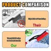 JOYCOURT Car Snow Brush with Ice Scraper, 27 Inch Aluminum