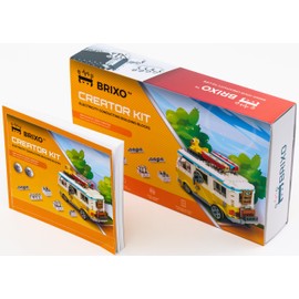 Dakott Conductive Chrome-Plated Building Bricks Kit for LegoCreator Beach Camper Van. Compatible with 31138 Model- Not Including The Set. Bring Life to Your LegoCreator Beach Camper.