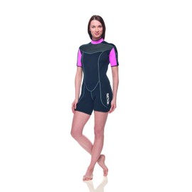 Seac Sense Short, Women's Short Wetsuit for Snorkeling and Underwater, 2.5 mm Super Elastic Neoprene