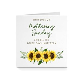 Mother's Day Card for Her - Love All Days Sunflower (For Mum)
