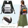 GiMiUiTo Clear Backpack Heavy Duty,17'' Transparent Bag See Through Backpack