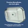 PrepSealer Everyday keep food fresh, Meal Prep, Marinade, Borosilicate Glass